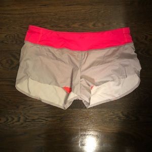 Lululemon speed shorts- like new!